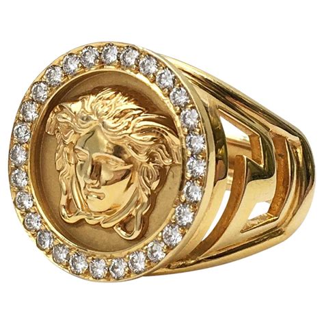 versace ring gold damen|versace 18k gold ring.